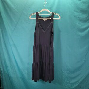 Splendid Collection Navy Blue Sleeveless V-Neck Tiered Dress XS